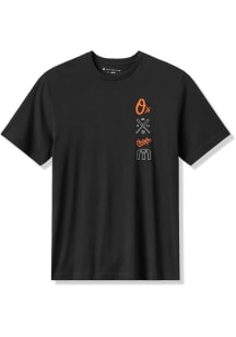 Travis Mathew Baltimore Orioles Black Sunset Slam Short Sleeve Fashion T Shirt