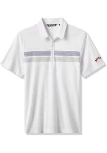 Travis Mathew Houston Astros Mens White Top Recruit Short Sleeve Polo