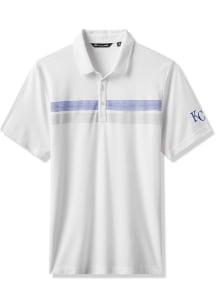 Travis Mathew Kansas City Royals Mens White Top Recruit Short Sleeve Polo