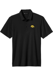 Mens Iowa Hawkeyes Black Travis Mathew School Pride Short Sleeve Fashion Polo