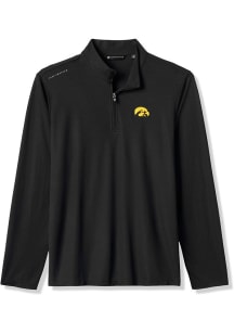 Mens Iowa Hawkeyes Black Travis Mathew Time to Tailgate Qtr Zip Pullover