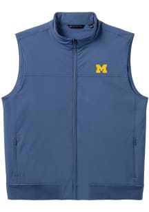Mens Michigan Wolverines Blue Travis Mathew Wanderlust Vest