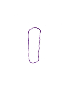 Purple 33 Inch Round Purple Spirit Necklace