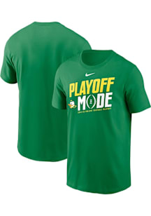 Nike Oregon Ducks Green 2025 CFP Playoff Mode Short Sleeve T Shirt