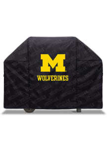 Black Michigan Wolverines Heavy Duty Grill Cover