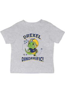 Infant Drexel Dragons Grey Vive La Fete Dino-Riffic Short Sleeve T-Shirt
