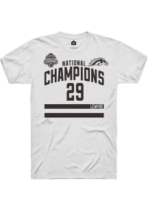 Tristan Lemyre Rally Mens White Western Michigan Broncos NIL 2025 National Champions Shirzee Playe..