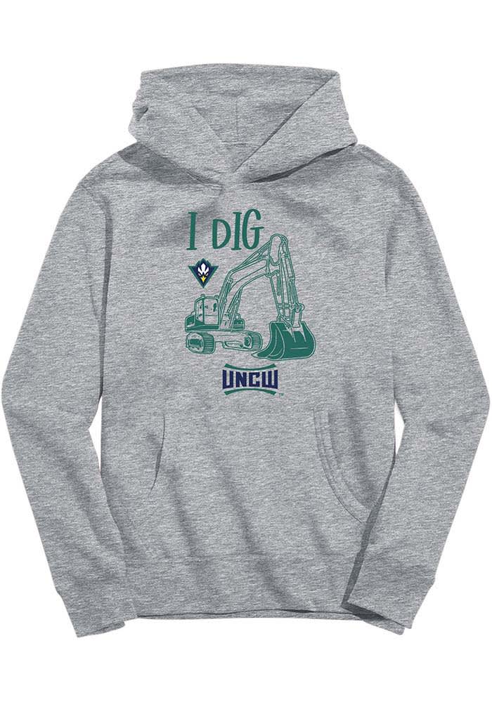 UNCW Seahawks Vive La Fete Youth ATHLETICGREY Excavator Long