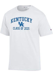 Champion Kentucky Wildcats White Class of 2025 Text Jersey Short Sleeve T Shirt