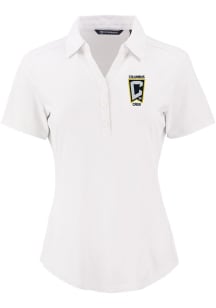 Cutter and Buck Columbus Crew Womens White Forge Eco Polo Short Sleeve Polo Shirt
