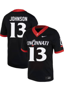 Zion Johnson Nike Mens Black Cincinnati Bearcats NIL Game Football Jersey