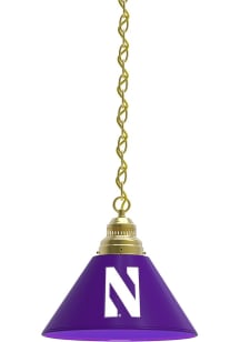 Gold Northwestern Wildcats Single Billiard Lamp