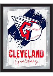 Cleveland Guardians Paint Brush Hanging Back Bar Mirror