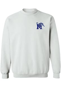 Vive La Fete Memphis Tigers Womens White Impressions Crew Sweatshirt