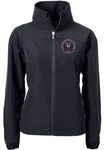 Cutter and Buck Inter Miami CF Womens Black Charter Eco Light Weight Jacket