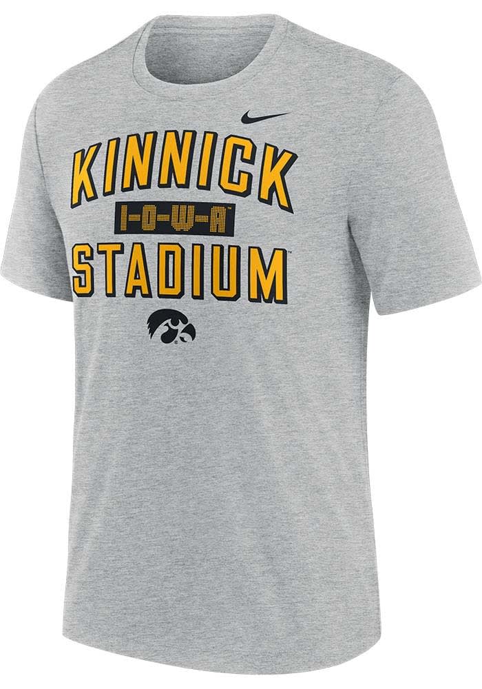 Nike Iowa Hawkeyes GREY HEATHER Local Triblend Tee Short Sleeve