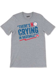 AAGPBL Grey No Crying Short Sleeve T Shirt