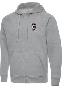 Antigua Orange County SC Mens Grey Victory Long Sleeve Full Zip Jacket