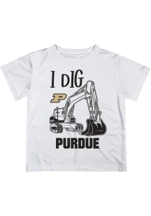 Infant Purdue Boilermakers White Vive La Fete Excavator Short Sleeve T-Shirt