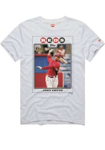 Joey Votto Cincinnati Reds Ash 2008 Topps Short Sleeve Fashion Player T Shirt