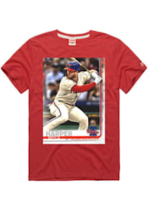 Bryce Harper Philadelphia Phillies Red 2019 Topps Short Sleeve Fashion Player T Shirt