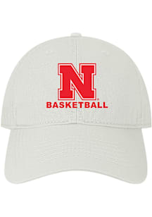Nebraska Cornhuskers Basketball Twill Adjustable Hat - White