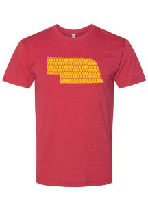 Nebraska Red Corn on the Cobb Short Sleeve Fashion T Shirt