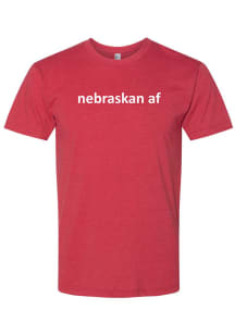 Nebraska Red Nebraskan AF Short Sleeve Fashion T Shirt