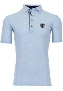 Greyson Sporting Kansas City Mens Light Blue Saranac Short Sleeve Fashion Polo