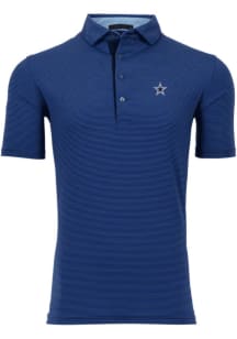 Greyson Dallas Cowboys Mens Navy Blue Saranac Short Sleeve Polo