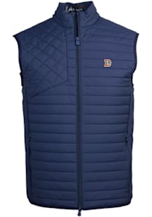 Greyson Denver Broncos Mens Navy Blue Yukon Sleeveless Jacket