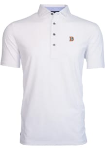 Greyson Denver Broncos Mens White Tala Short Sleeve Polo