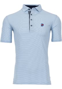 Greyson SMU Mustangs Mens Light Blue Saranac Short Sleeve Fashion Polo