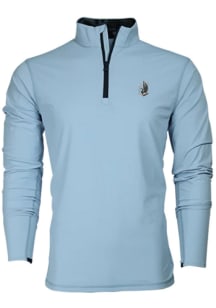 Greyson Minnesota United FC Mens Light Blue Tate Long Sleeve Qtr Zip Pullover