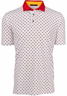 Greyson Kansas City Chiefs Mens White Custom Short Sleeve Fashion Polo