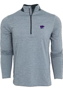Greyson K-State Wildcats Mens Grey Guide Sport Long Sleeve Crew Sweatshrt