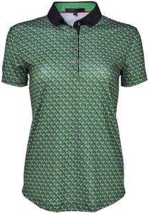 Greyson Philadelphia Eagles Womens Kelly Green Custom Short Sleeve Polo Shirt