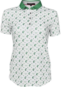Greyson Philadelphia Eagles Womens White Custom Short Sleeve Polo Shirt