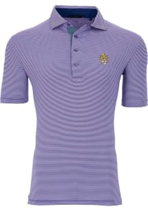 Greyson LSU Tigers Mens Purple Saranac Design Short Sleeve Fashion Polo