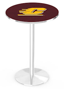 Central Michigan Chippewas Black Round Base Pub Table