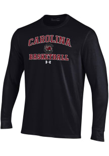 Under Armour South Carolina Gamecocks Black Basketball Performance Long Sleeve T Shirt