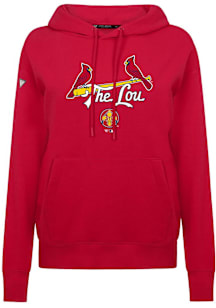 Levelwear St Louis Cardinals Womens Red Adorn City Connect Splash Hooded Sweatshirt