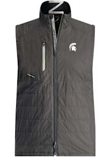 Zero Restriction Michigan State Spartans Mens Black Z625 Sleeveless Jacket