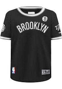 Pro Standard Brooklyn Nets Youth Black Mesh Short Sleeve T-Shirt