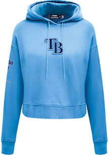 Pro Standard Tampa Bay Rays Womens Light Blue Classic Hooded Sweatshirt