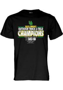 Oregon Ducks Big 10 Mens Track Short Sleeve T Shirt - Black
