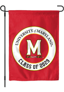 Red Maryland Terrapins Class of 2029 Garden Flag