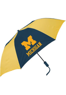 Navy Blue Michigan Wolverines Two Tone Umbrella