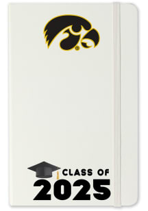 White Iowa Hawkeyes Class of 25 team logo Notebook and Folder