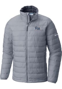 Columbia Pitt Panthers Mens Powder Lite Heavyweight Jacket - Grey